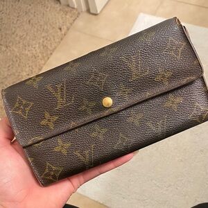 Louis Vuitton Dark Brown Monogram Clutch/Wallet